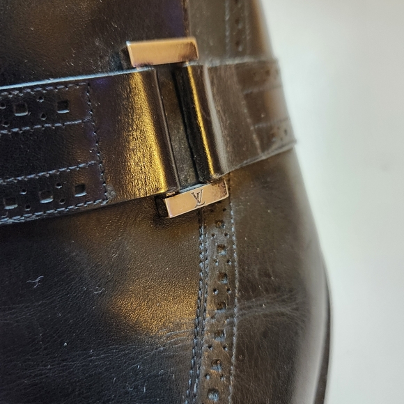 Louis Vuitton black loafers size 8.5 in VGUC - Picture 4 of 12
